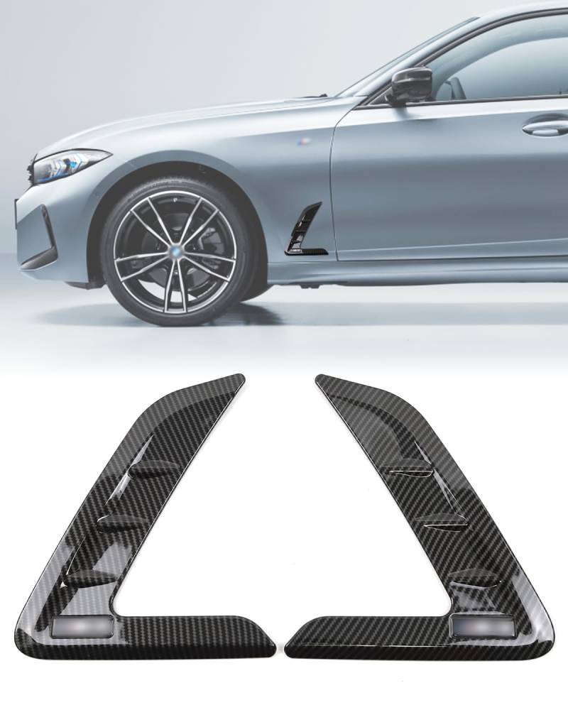 für G20 Emblem Side Wing Air Flow Fender Air Flow Vent Decoration Cover, Side Fender Trim für BMW G20 3er 320i 328i 335i 340i 2020-2024 von SHSBSCAR