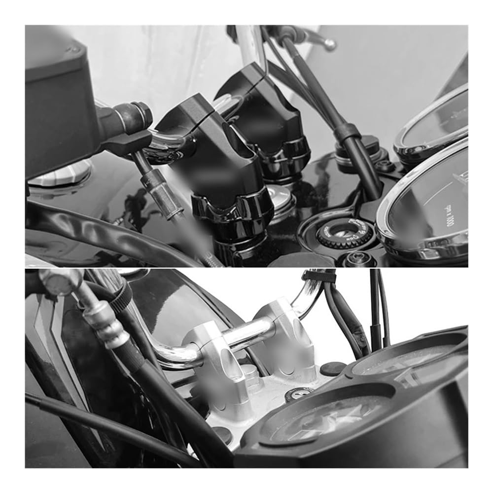 Lenkererhöhung Lenker Riser Für Su&zuki DL650 V-Strom 650 DL 650 VStrom 650 VStrom650 Motorrad Lenker Riser Bar Montieren Griff Klemme Motorrad Riser Klemme von SHSUBF