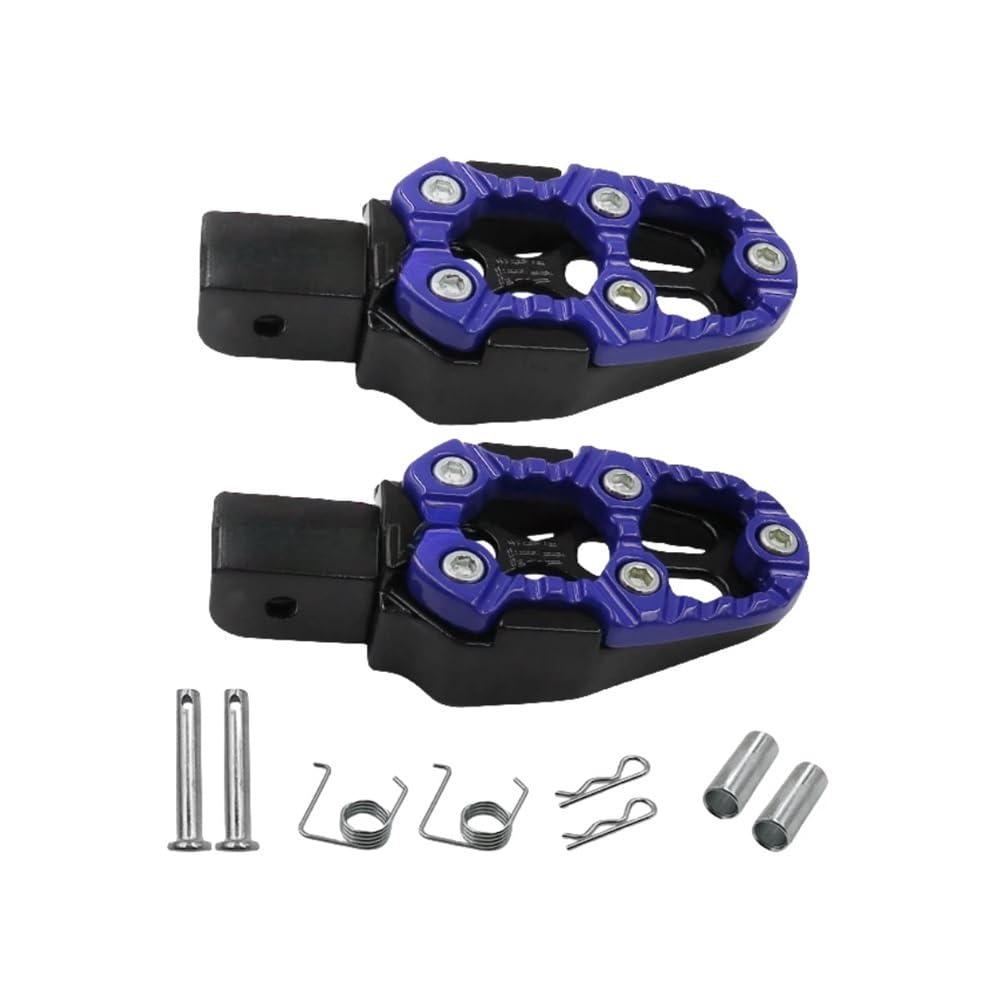 Motorrad Fußrasten 1 Paar Motorrad Modifikation Aluminium Legierung Pedale Hinten Anti Slip Pedal Universal Fuß Pedal Motorrad Zubehör von SHSUBF