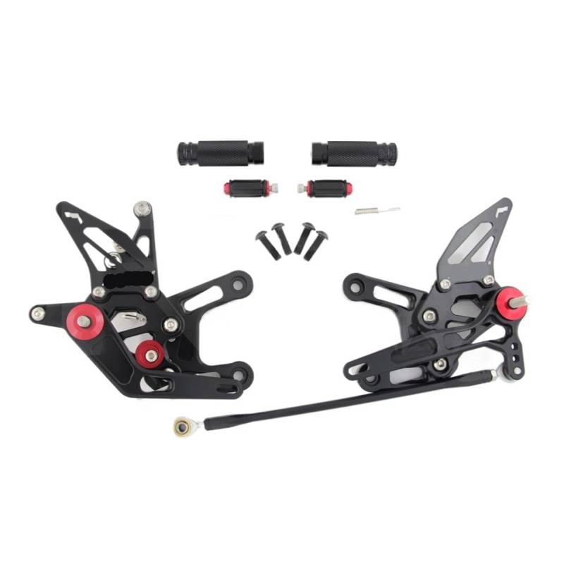 Motorrad Fußrasten Für Kaw&asaki Für Ninja ZX-10R 2011-2015 Motorrad Einstellbare Fußrastenanlage Hinten Set Fußstützen Fußrasten ZX-10R ZX 10R 2013 2014 von SHSUBF