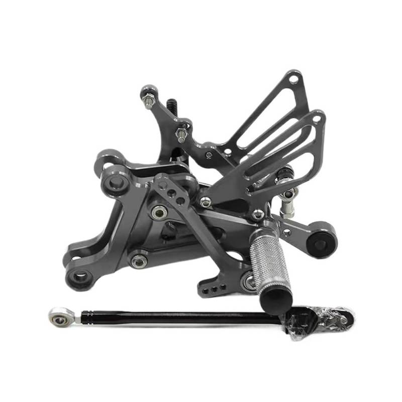 Motorrad Fußrasten Motorrad Aluminium Fußrastenanlage Hinten Set Fußrasten Pedal Einstellbare Fußstütze Für AP&RILIA RS125 2T RS 125 1996-2010 1997 1998 1999 von SHSUBF