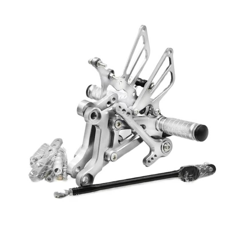 Motorrad Fußrasten Motorrad Aluminium Fußrastenanlage Hinten Set Fußrasten Pedal Einstellbare Fußstütze Für AP&RILIA RS125 2T RS 125 1996-2010 1997 1998 1999 von SHSUBF