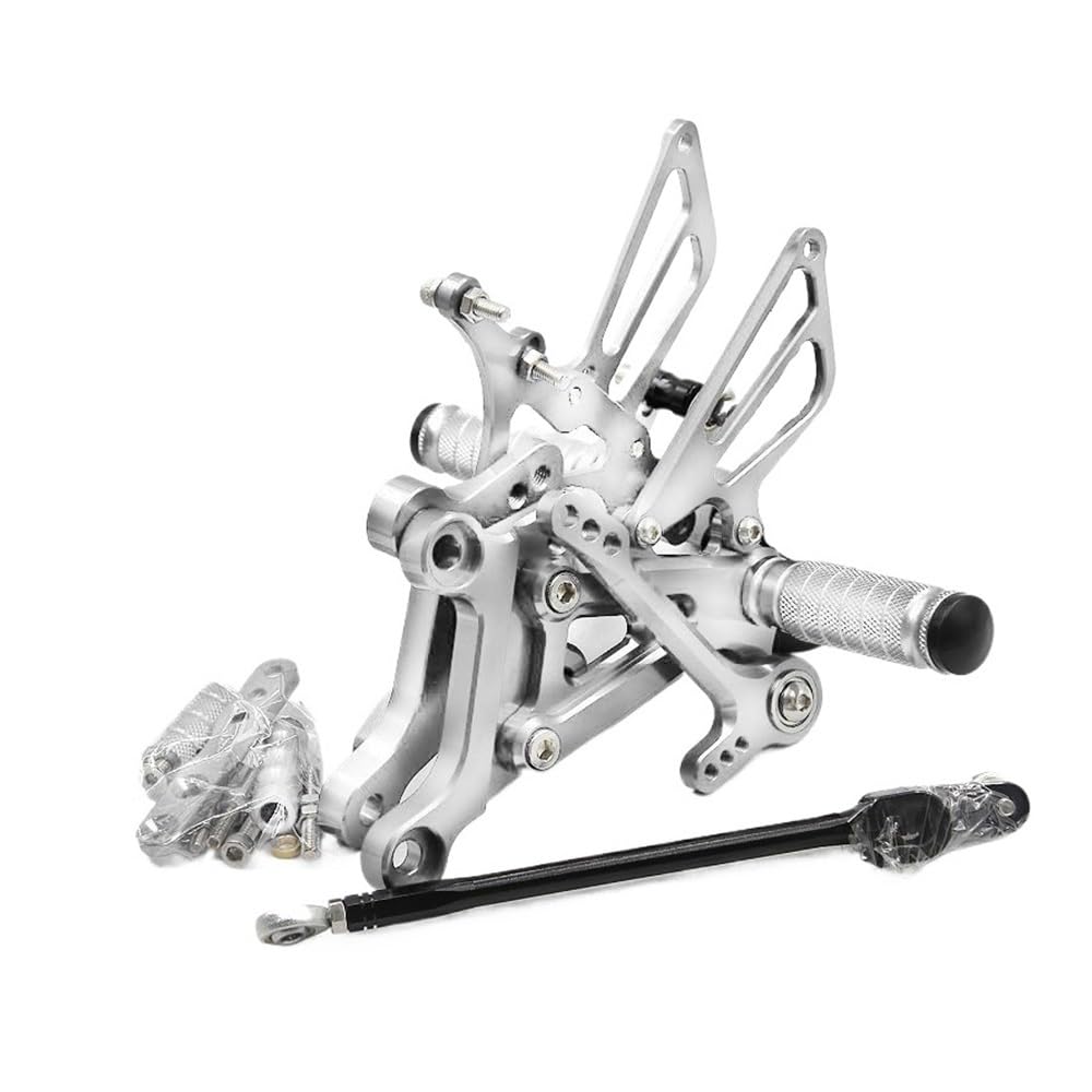 Motorrad Fußrasten Motorrad Aluminium Fußrastenanlage Hinten Set Fußrasten Pedal Einstellbare Fußstütze Für Aprilia RS125 2T RS 125 1996-2010 1997 1998 1999 von SHSUBF