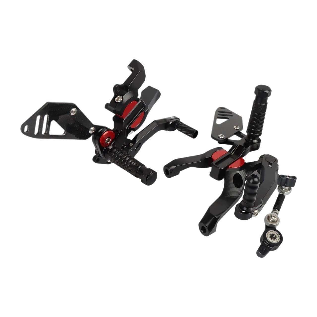 Motorrad Fußrasten Motorrad Einstellbare Fußrastenanlage Fuß Rest Fußstütze Hinten Set Fußrasten Pedal Für Du&Cati Für Panigale V2 V2S V2R Für Streetfighter V2 22-23 von SHSUBF