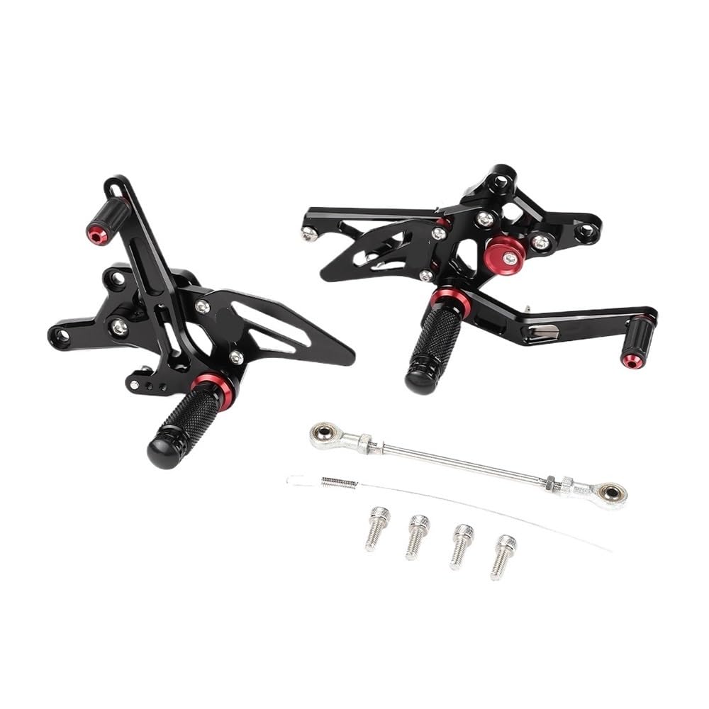 Motorrad Fußrasten R25 R3 Fußrastenanlage Fußstütze Einstellbare Hinten Set Pedal Fußrasten Rest Fußrastenanlage Aluminium Legierung Für Yam&aha MT03 MT25 2014-2020 von SHSUBF