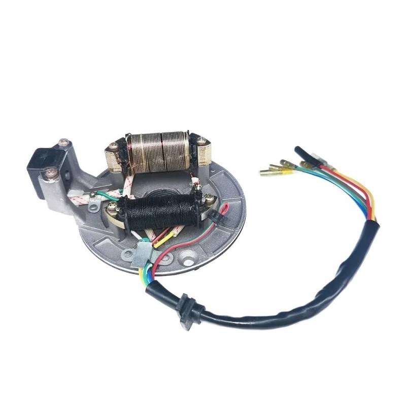 Spule Magneto Zündspule 2 Spule Magneto Stator Platte Rotor Für 50cc 70cc 90cc 110cc 125cc Motorrad Spulen Zündung Stator Magneto von SHSUBF