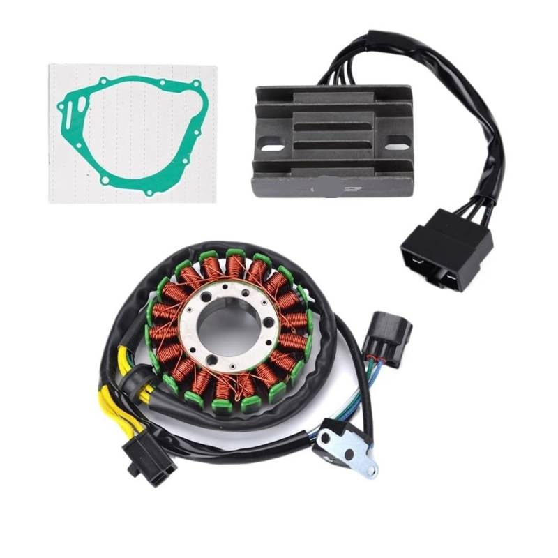 Spule Magneto Zündspule DR250 DR 250 2000 Motor Stator Spule + Spannungsreglergleichrichter Für Su&zuki DR250 DRZ250 DR-Z250 1998-2007 2009 Mit Dichtung von SHSUBF