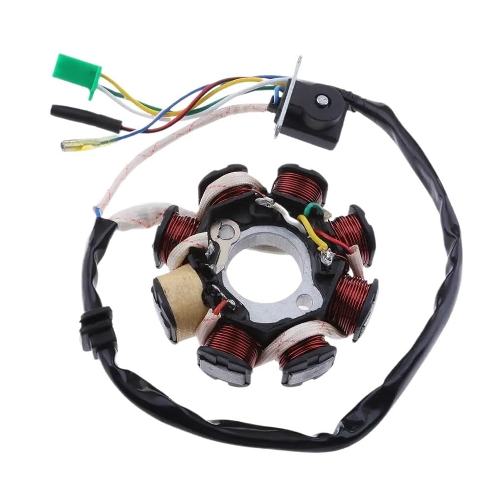 Spule Magneto Zündspule Motorrad-Generator-Statorspulen-Zündung. Hochleistungs-Stator-Zündgenerator, 8-polige Spule Für GY6 125 150 Cc von SHSUBF