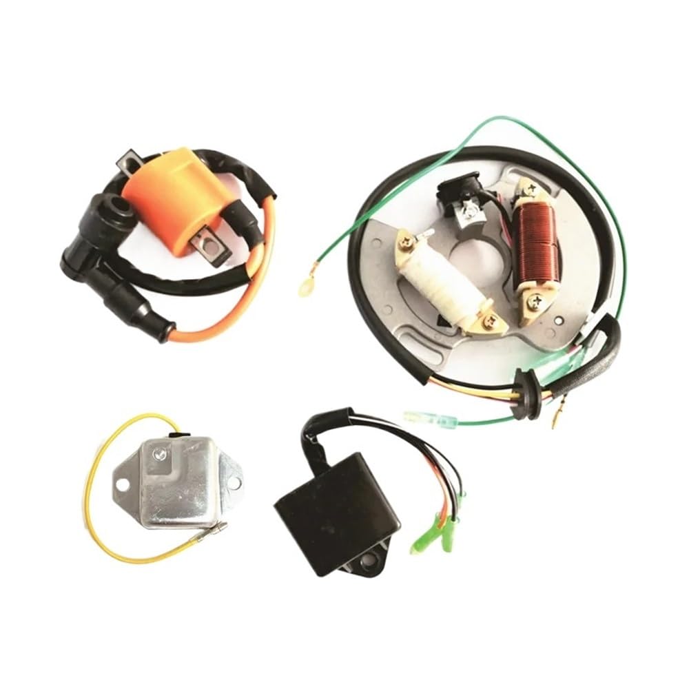 Spule Magneto Zündspule Motorrad Magneto Generator Motor Stator + CDI Box + Zündspule + Regler Für Yam&aha 200 YFS200 1998-2002 von SHSUBF