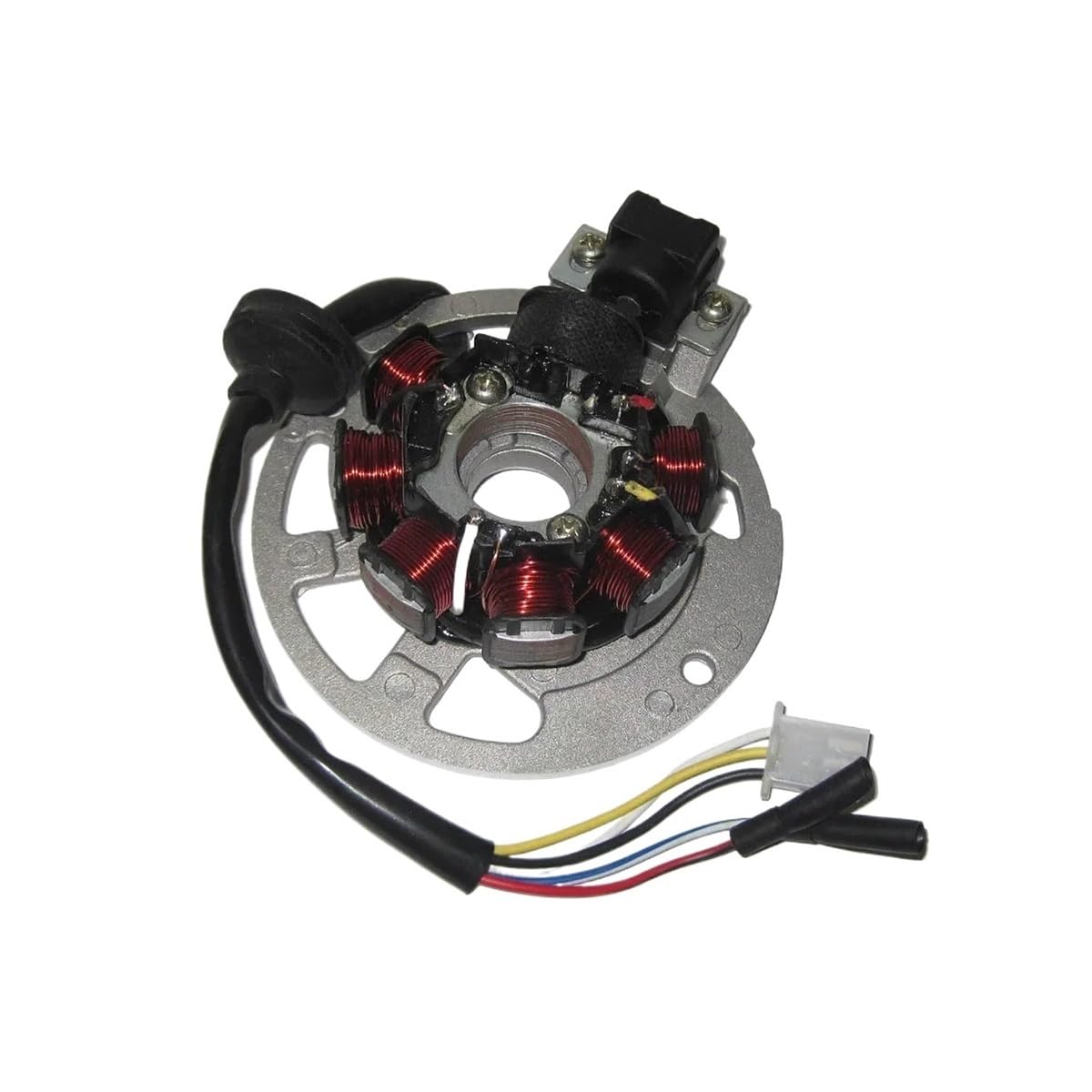 Spule Magneto Zündspule Motorrad Magneto Stator Platte 7 Pol Spule 5 6 Draht Für 1PE40QMB Jog 50 90 Für Jonway Für Kazuma Für Keeway von SHSUBF