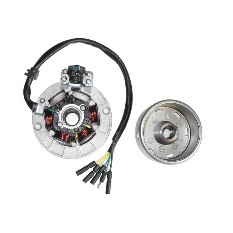 Spule Magneto Zündspule Motorrad Magneto Stator Rotor Kit Mit Beleuchtung Für YINXIANG YX 150cc 160cc BSE Für SDG SSR Pit Bike Dirt Bike von SHSUBF