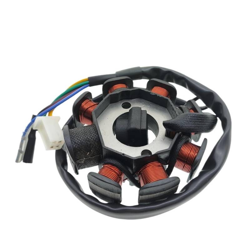 Spule Magneto Zündspule Stator Platte Zündspule Für Motorrad 5 Draht 8 Pole Volle Welle Für GY6-125 152QMI 157QMJ Zündspule Stator Generator von SHSUBF