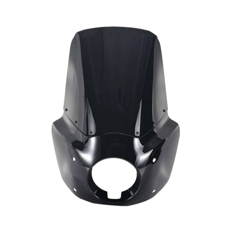 Windabweiser Clip-on Motorradverkleidung Frontverkleidung Glänzend Schwarz Verkleidung Für Road Warrior Für Dyna Softail Low Rider von SHSUBF