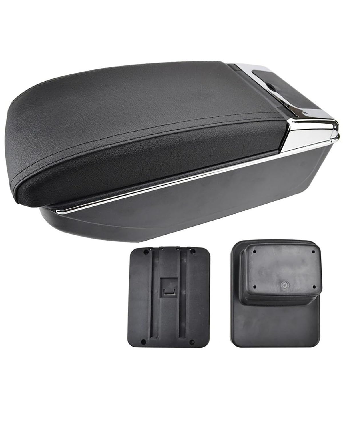 Armlehnen Mittelkonsolen Für CX-3 Für CX3 Für CX 3 2015 2016 2017 2018 Auto Armlehne Dual Arm Rest Tasse Halter Center Konsole Box Leder Armlehnenbox(Black Thread) von SHUGWA