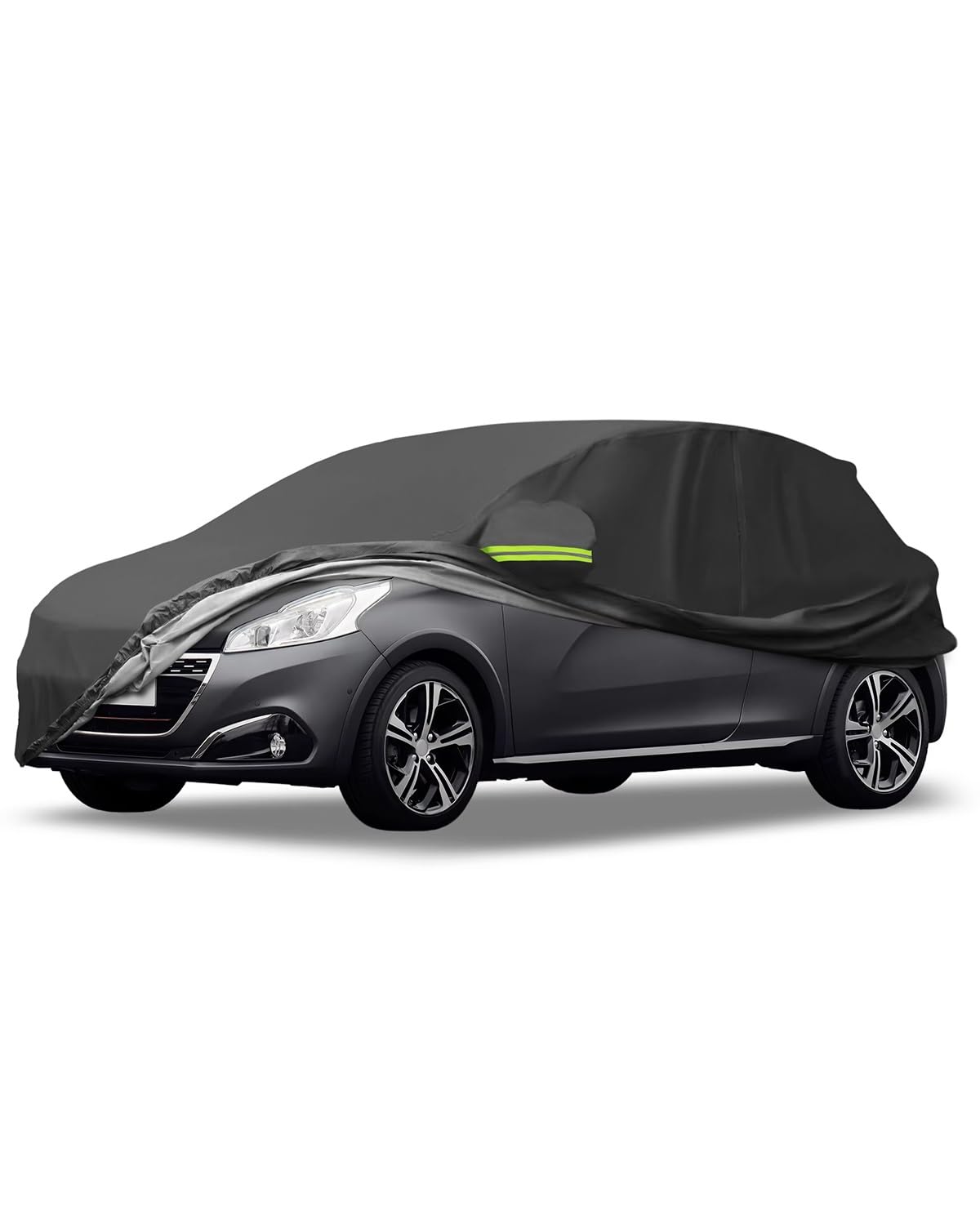 Auto abdeckplane Für Peugeot Für 208 2012-2022 Autoabdeckung Outdoor Volle Autoabdeckung Allwetter Regen Sonne Mit Reißverschluss Auto vollgarage von SHUGWA