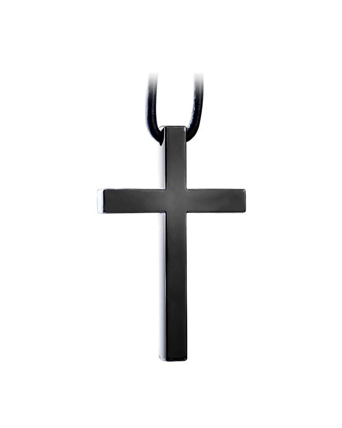 Auto innenspiegel anhänger 3 Farben Charms Metall Jesus Kreuz Auto Anhänger Rückspiegel Dekoration Hängen Ornamente Innen Auto Zubehör Auto Styling Rückspiegel Anhänger Auto(Black) von SHUGWA