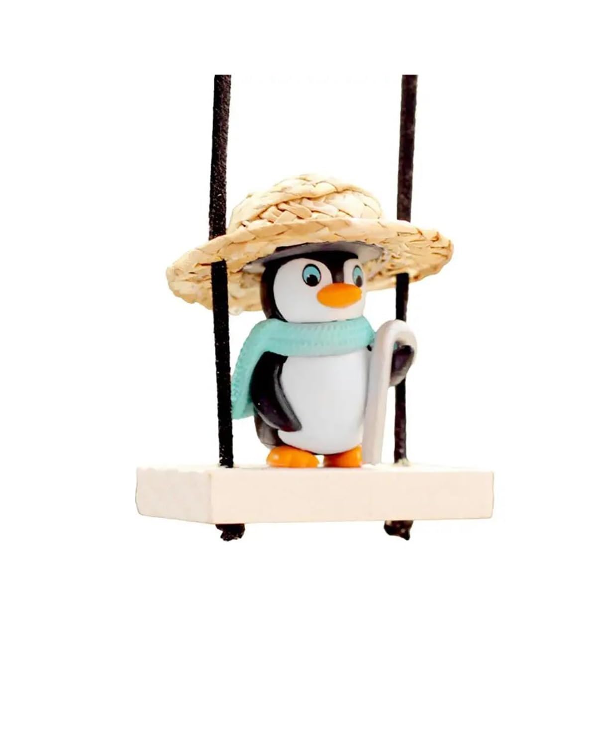 Auto innenspiegel anhänger Auto Anhänger Schaukel Pinguin Ornament Auto Interieur Zubehör Niedlichen Charme Auto Hängen Ornament Innendekoration Rückspiegel Anhänger Auto(Gentleman Penguin) von SHUGWA