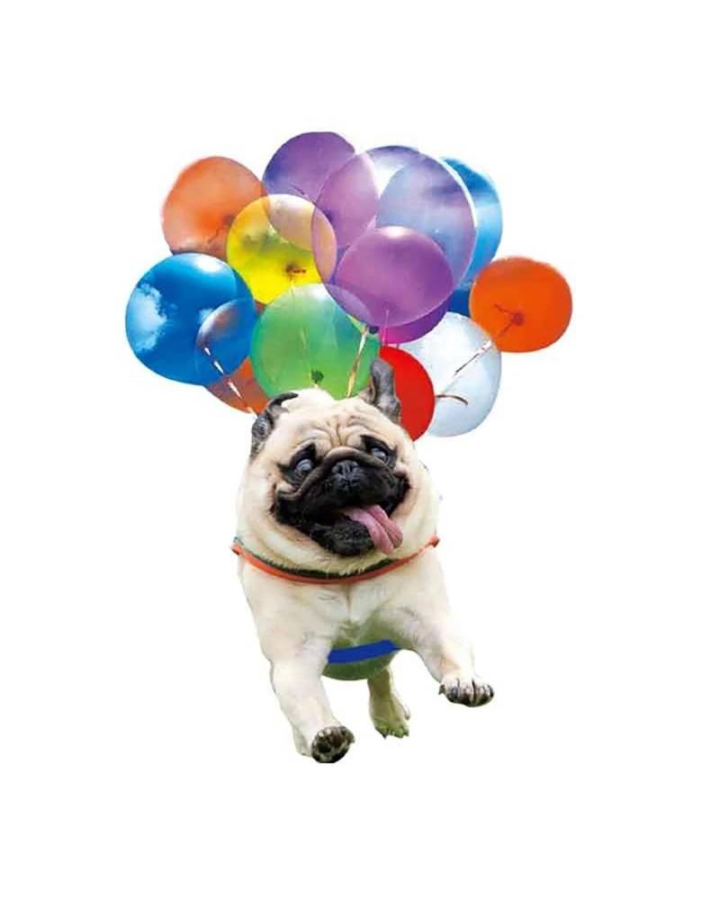 Auto innenspiegel anhänger Bunte Ballon Welpen Auto Anhänger Flach Fliegende Haustier Hund Auto Rückspiegel Anhänger Hängen Niedlichen Hund Ornament Auto Zubehör Rückspiegel Anhänger Auto(MC4) von SHUGWA