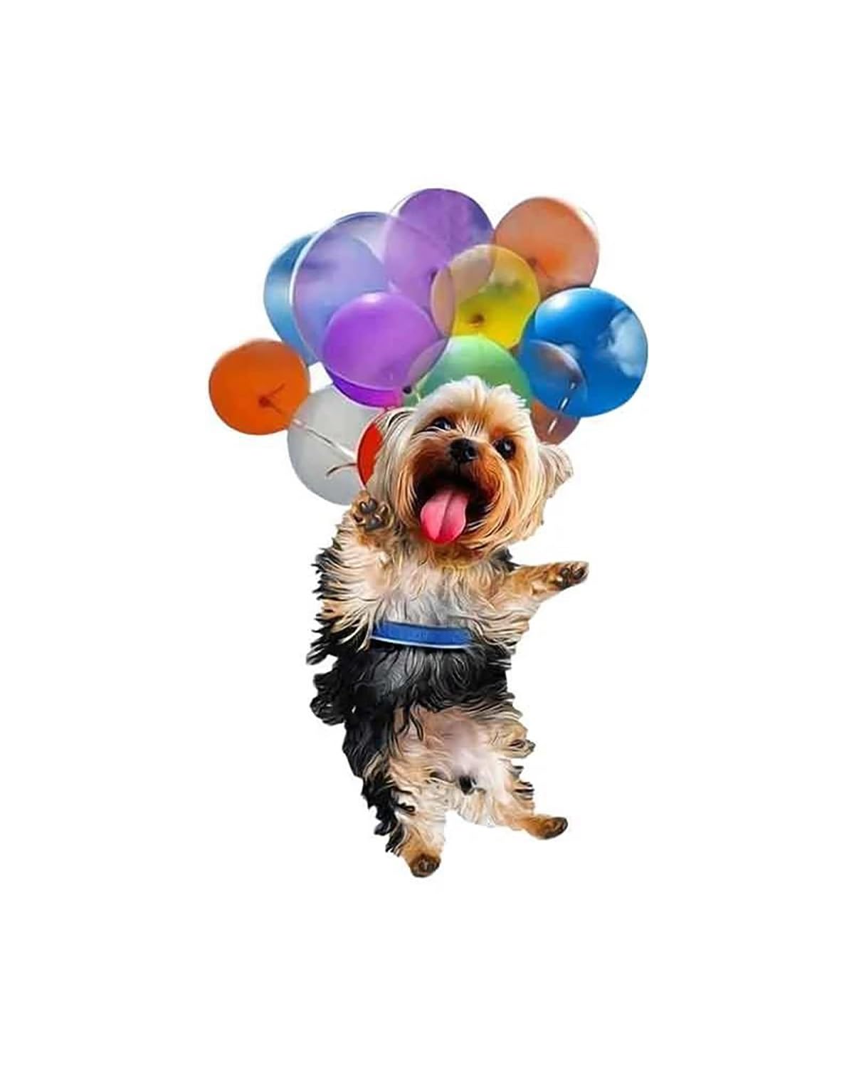 Auto innenspiegel anhänger Bunte Ballon Welpen Auto Anhänger Flach Fliegende Haustier Hund Auto Rückspiegel Anhänger Hängen Niedlichen Hund Ornament Auto Zubehör Rückspiegel Anhänger Auto(MC1) von SHUGWA