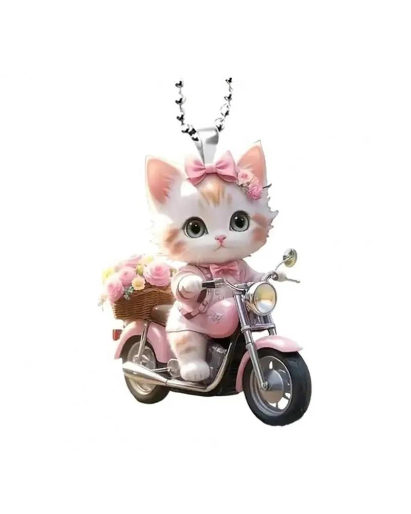 Auto innenspiegel anhänger Katze Hängen Ornament Auto Rückspiegel Anhänger Mit Lanyard Tier Geformt Weihnachts Baum Anhänger Auto Innenspiegel Anhänger Rückspiegel Anhänger Auto(C) von SHUGWA