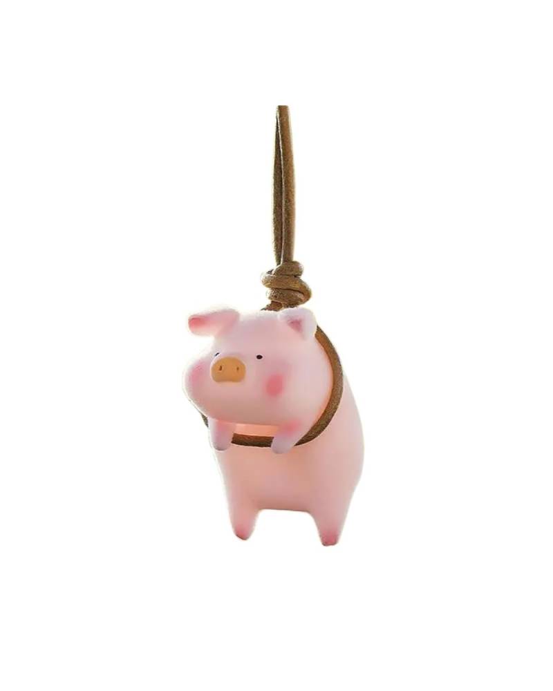 Auto innenspiegel anhänger Schwein Auto Anhänger SwingTigger Auto Zubehör Innen Auto Rückspiegel Anhänger Geburtstag Geschenk Auto Decoraction Ornament Rückspiegel Anhänger Auto(Lucky Panda) von SHUGWA