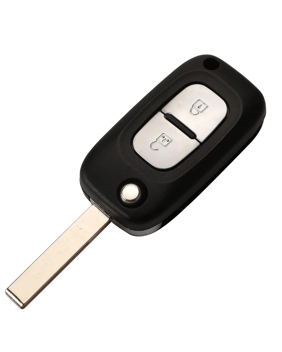 Funkschlüsseletui 2/3 Tasten Remote Flip Klapp Auto Schlüssel Shell Fall Fob Für Clio 3 Für Megane 3 Für Kangoo Für Modus Autoschlüsselgehäuse(2B with HCA) von SHUGWA