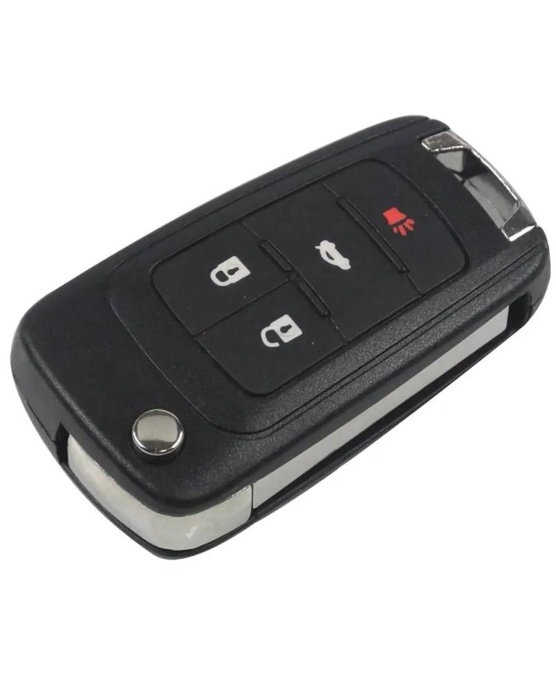 Funkschlüsseletui 20p Flip Folding Remote Autoschlüssel Shell Für Cruze Für Epica Für Lova Für Camaro Für Impala 2 3 4 5 Taste HU100 Autoschlüsselgehäuse(4 Buttons) von SHUGWA