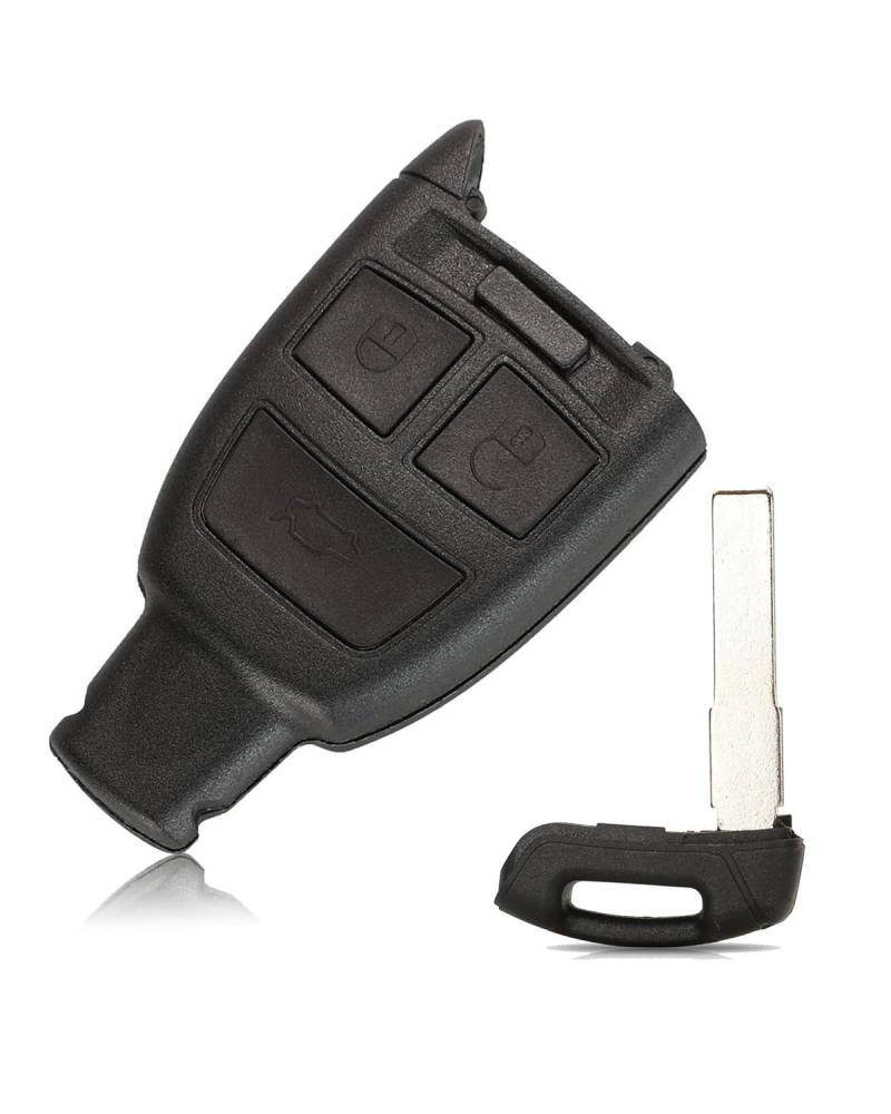 Funkschlüsseletui 3 Tasten Fernbedienung Auto Schlüssel Shell Fob Für 500 Für Punto Für Croma Autoschlüsselgehäuse(Key with) von SHUGWA