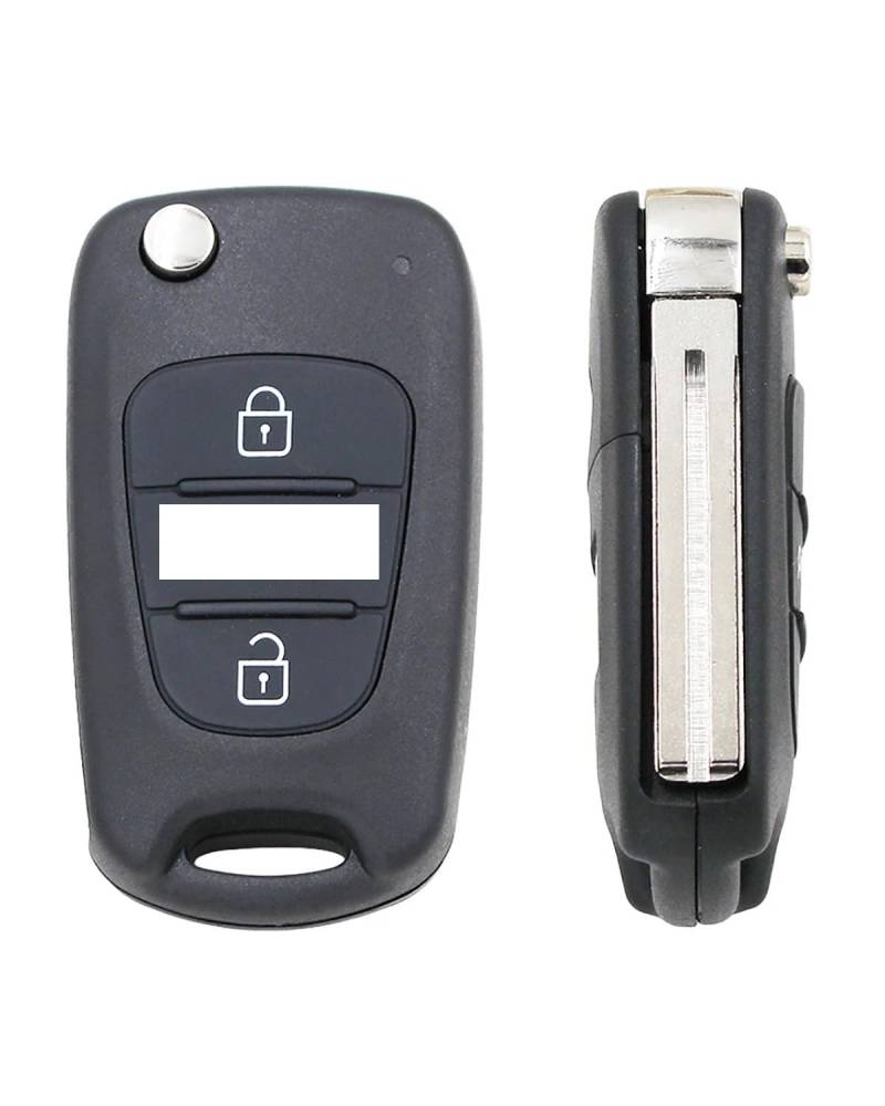 Funkschlüsseletui 3 Tasten Fernbedienung Autoschlüssel Shell Für Kia Für Picanto Für Sportage Für K5 Für Rio Picanto Flip Folding Remote Key Case Autoschlüsselgehäuse(for Picanto) von SHUGWA