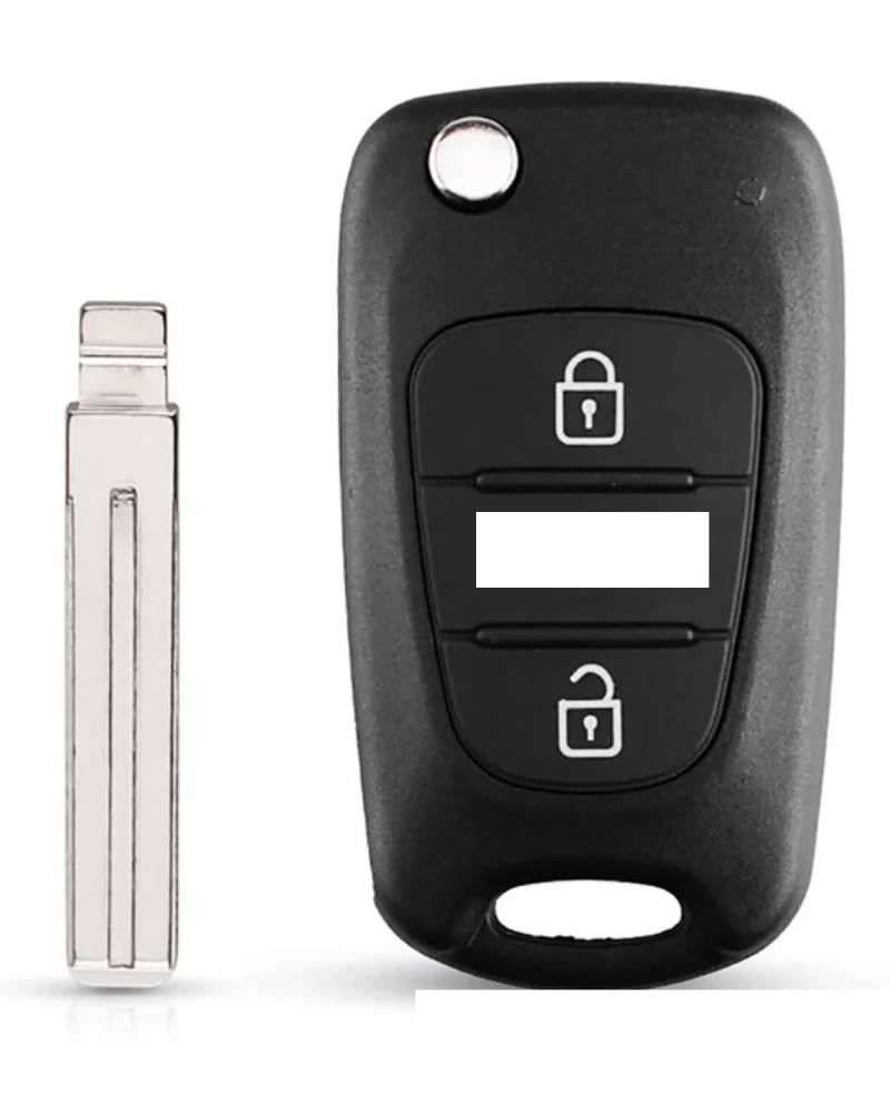 Funkschlüsseletui 3 Tasten Fernbedienung Autoschlüssel Shell Für Kia Für Picanto Für Sportage Für K5 Für Rio Picanto Flip Folding Remote Key Case Autoschlüsselgehäuse(for Rio) von SHUGWA