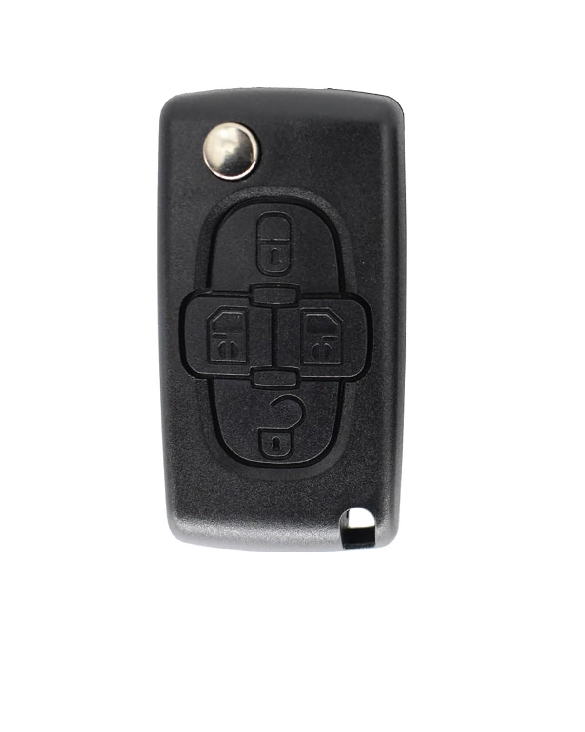 Funkschlüsseletui 4-Tasten-Auto-Fernbedienung Keyless-Key Shell Cover Case Ersatz-Fob Für Peugeot Für 807 Für 1007 Für C8 Autoschlüsselgehäuse von SHUGWA