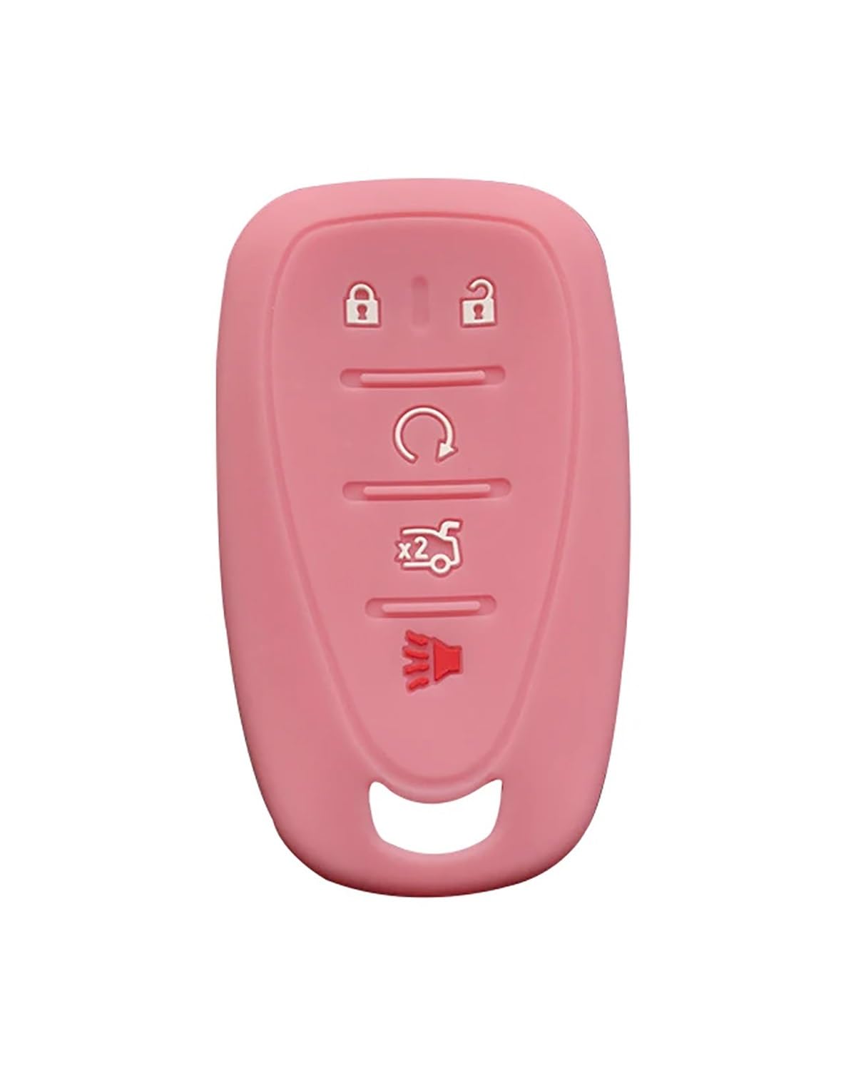 Funkschlüsseletui Fernbedienung Auto Schlüssel Fall Abdeckung Für Traverse 2021 Für Camaro Bolt Onyx Cruze Für Malibu Schlüssel Shell Keychain Alarm Autoschlüsselgehäuse(Pink) von SHUGWA