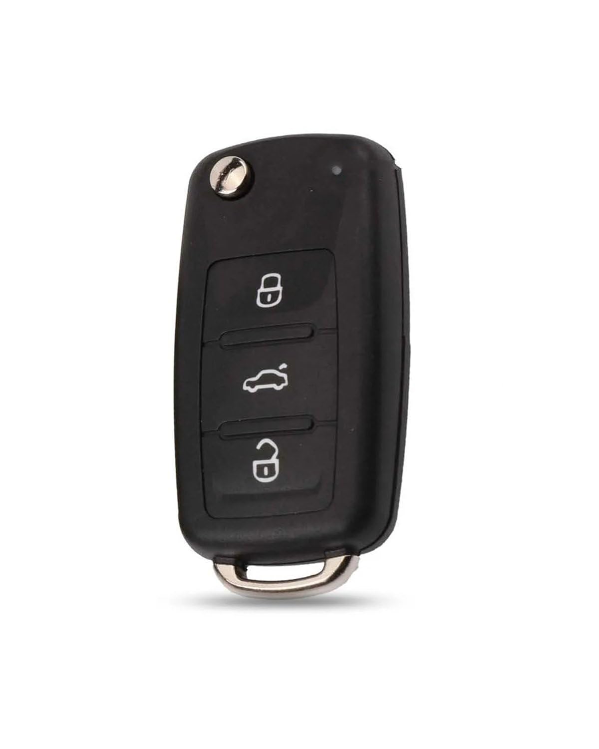 Funkschlüsseletui Flip Fob Remote Auto Schlüssel Fall Abdeckung Shell Für Caddy Für EOS Für Golf Für Jetta Für Beetle Für Polo Für Up Autoschlüsselgehäuse(3 Buttons) von SHUGWA