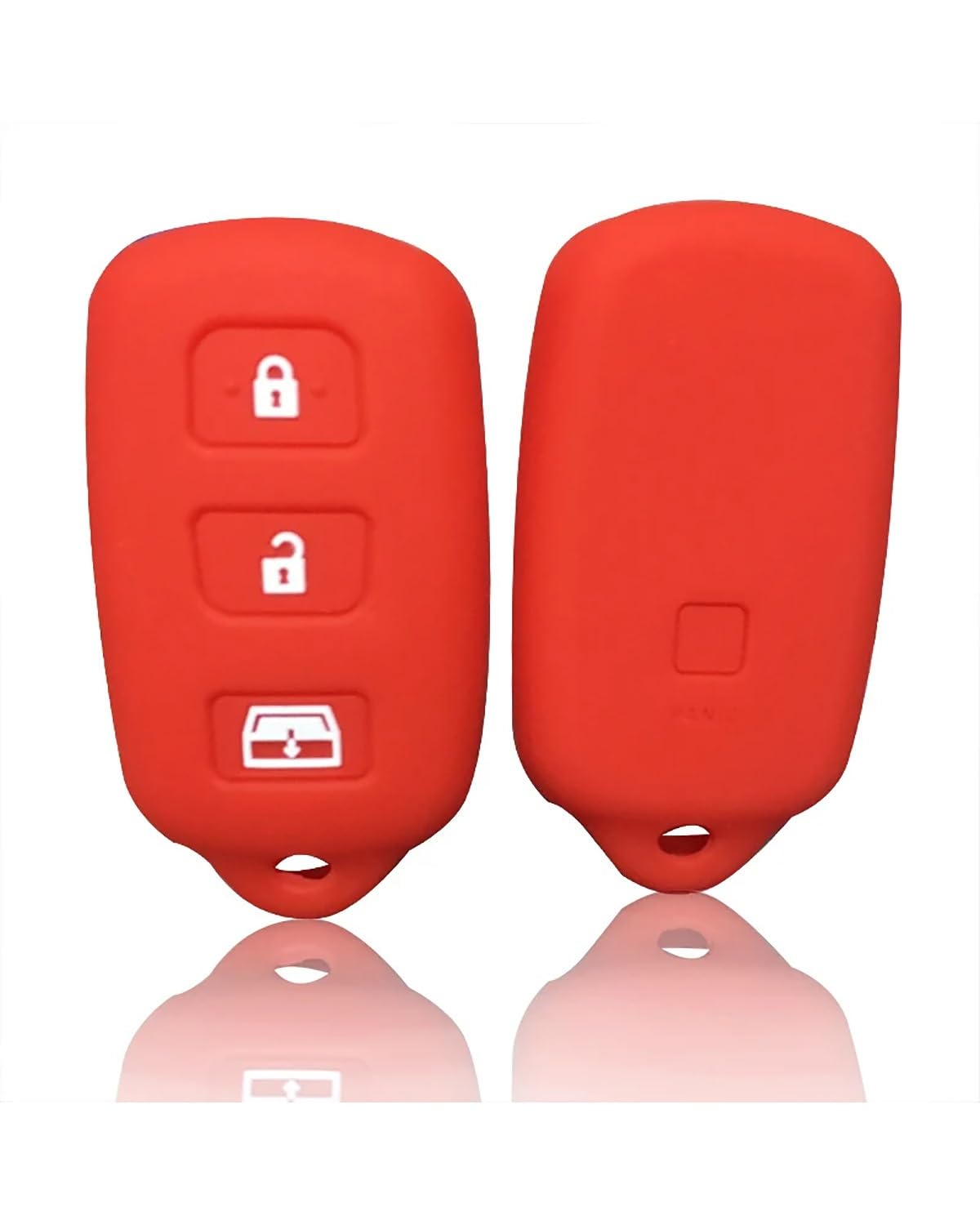 Funkschlüsseletui Für Toyota Für 4Runner Für Camry Für Corolla Für Prius Für RAV4 Für Lexus SC300 Pontiac Vibe Keyless Remote Autoschlüssel Shell Halter Autoschlüsselgehäuse(Red) von SHUGWA