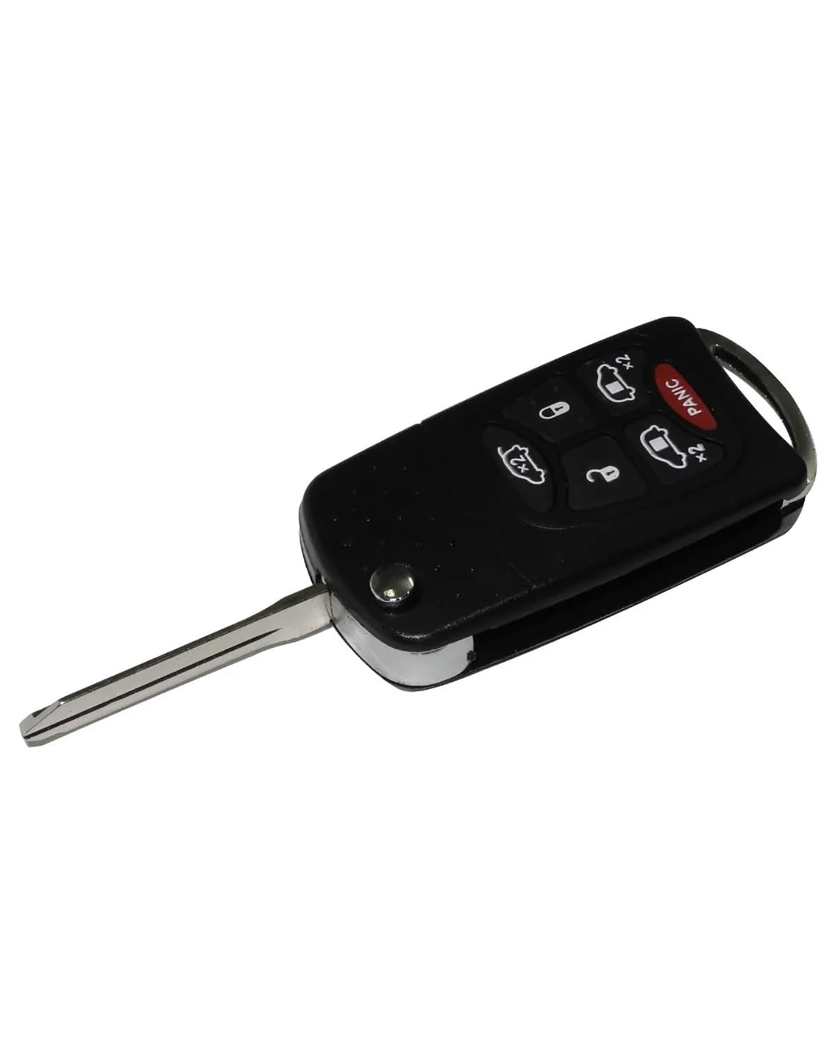 Funkschlüsseletui Keyless Entry 6 Tasten Flip Klappbares Autoschlüsselgehäuse Für Für Town Für Country Für Grand Für Caravan Für Autoschlüsselgehäuse von SHUGWA