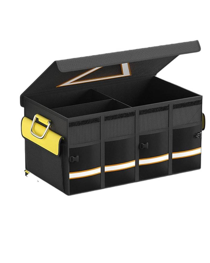 Gepäcknetz Auto Auto-Kofferraum-Organizer-Box 108 Aufbewahrungstasche Für Autowerkzeuge Wasserdichtes Oxford-Gewebe Zusammenklappbar Für SUV Notfall-Aufbewahrungsbox Kofferraum Organizer(68L) von SHUGWA