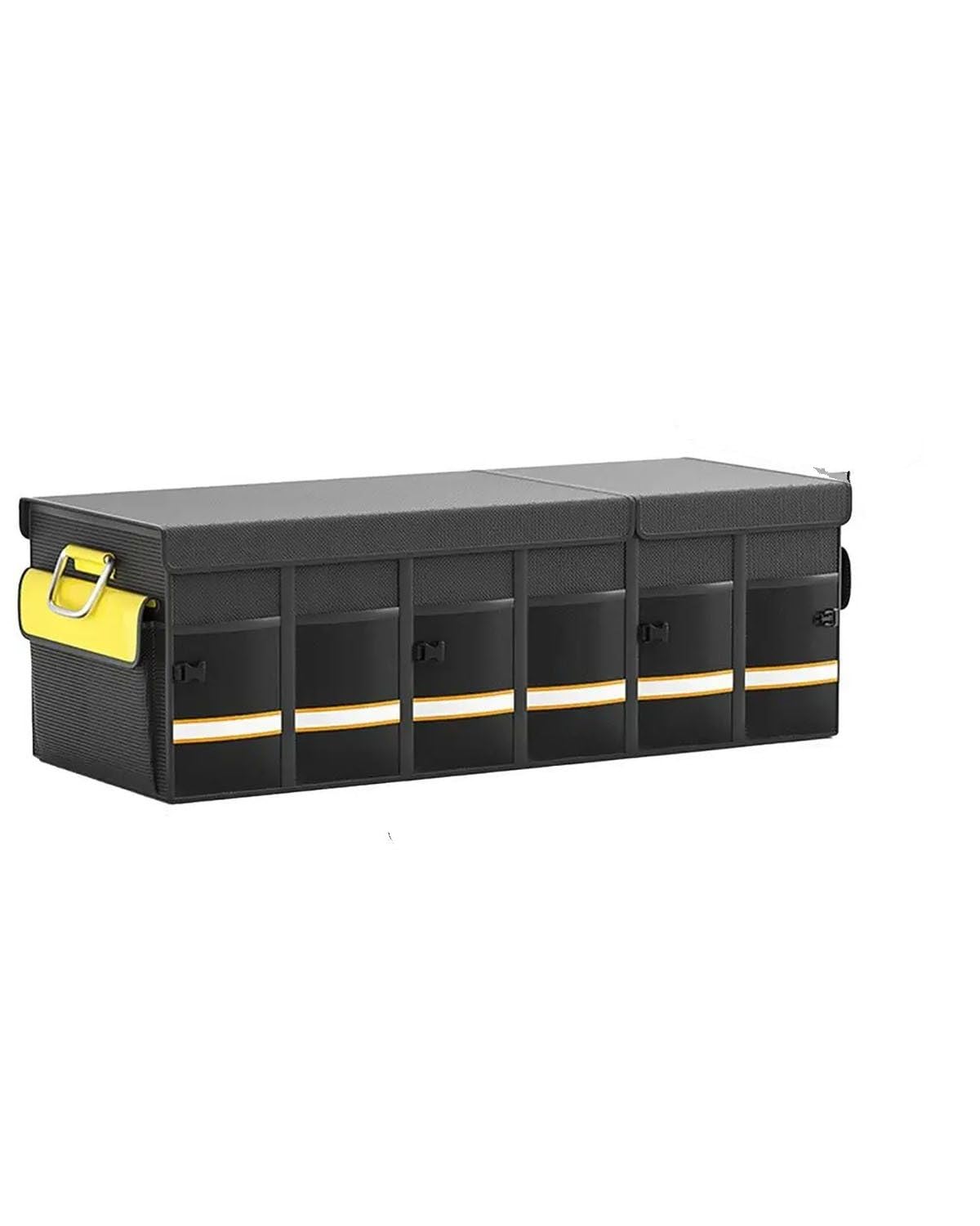 Gepäcknetz Auto Kofferraum-Organizer Fürs Auto, Kofferraum-Aufbewahrung, Robust, Große Kapazität, Faltbarer Organizer, Verstärkte Griffe Fürs Auto Kofferraum Organizer(108L with Cover) von SHUGWA