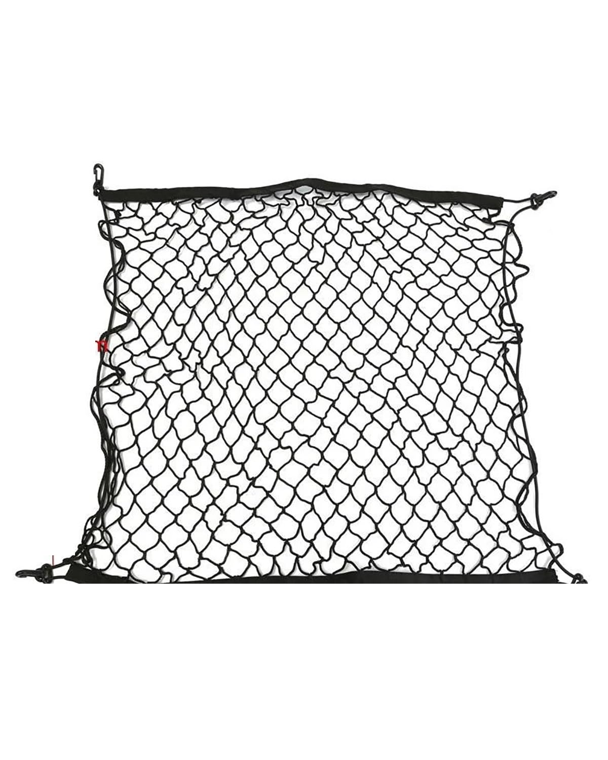 Gepäcknetz Auto Kofferraumnetze Kofferraumgepäckaufbewahrung Fracht-Organizer-Haken Nylon-Elastisches Mesh-Netz Für XC90 2016~2023 Kofferraum Organizer(70cm x 70cm) von SHUGWA