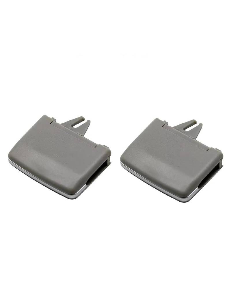 Grille Vent Klimaanlage Für Benz W166 ML GL Für GLE Für GLS 2012 2013 2014 2015-2019 Säule Outlet Tab Hinten AC Air Vent Grille Clip Slider Reparatur Kit Auto Klimaanlage Vent(Gray 2PCS) von SHUGWA