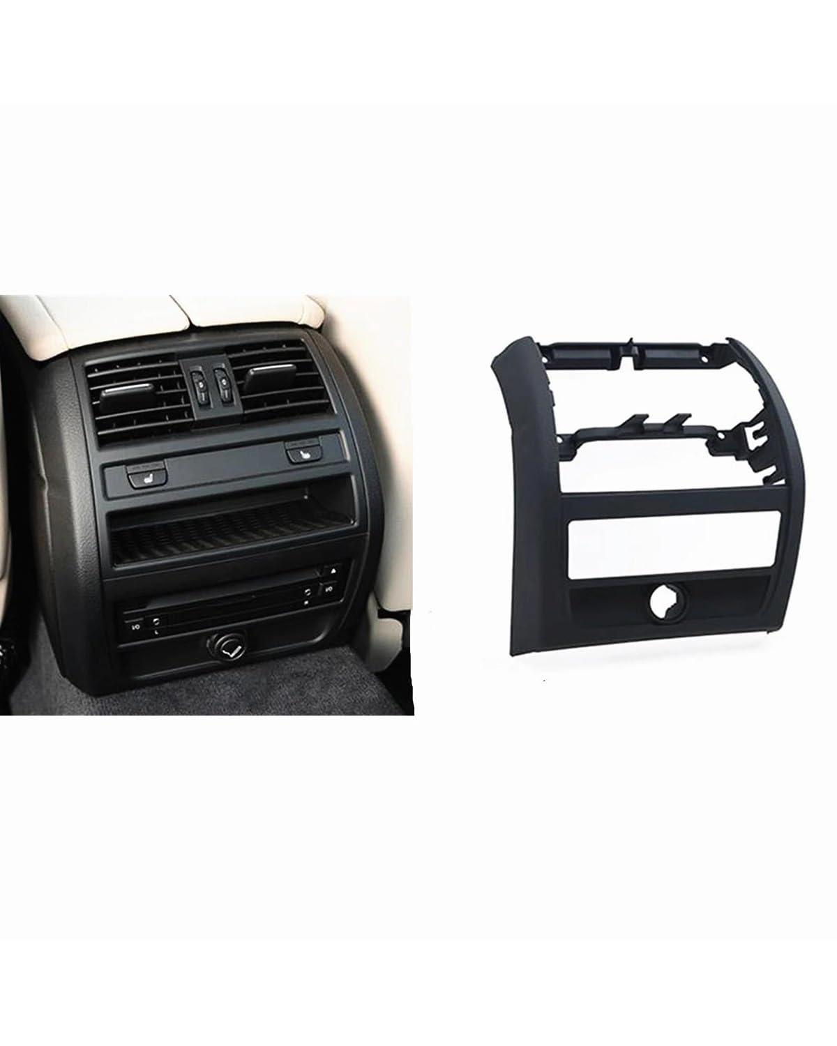 Grille Vent Klimaanlage Für F10 F11 5 Serie Für M5 Advance Version Auto Hinten Center AC Klimaanlage Outlet Abdeckung Vent Außerhalb Klimaanlage Rahmen Auto A C Entlüftung(Black) von SHUGWA