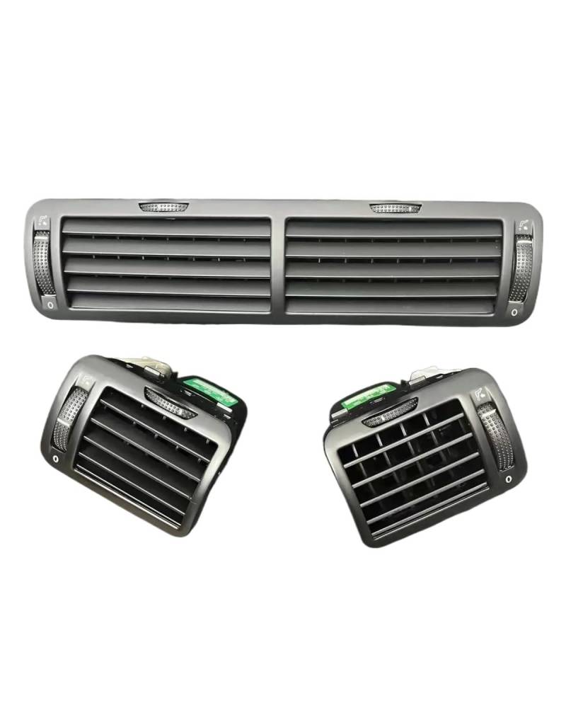 Grille Vent Klimaanlage Für Passat B5 1997 1998 1999 2000 2001 2002 2003 2004 2005 Schwarz Front Dashboard Zentrale Air Vent Outlet AC Heizung Auto Klimaanlage Vent(3PCS) von SHUGWA