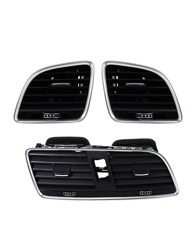 Grille Vent Klimaanlage Für Q3 2012 2013-2018 Instrument Panel Klimaanlage Vent AC Vent Front Dash Center Konsole Air Outlet Innen Zubehör Auto Klimaanlage Vent(3 PCS) von SHUGWA