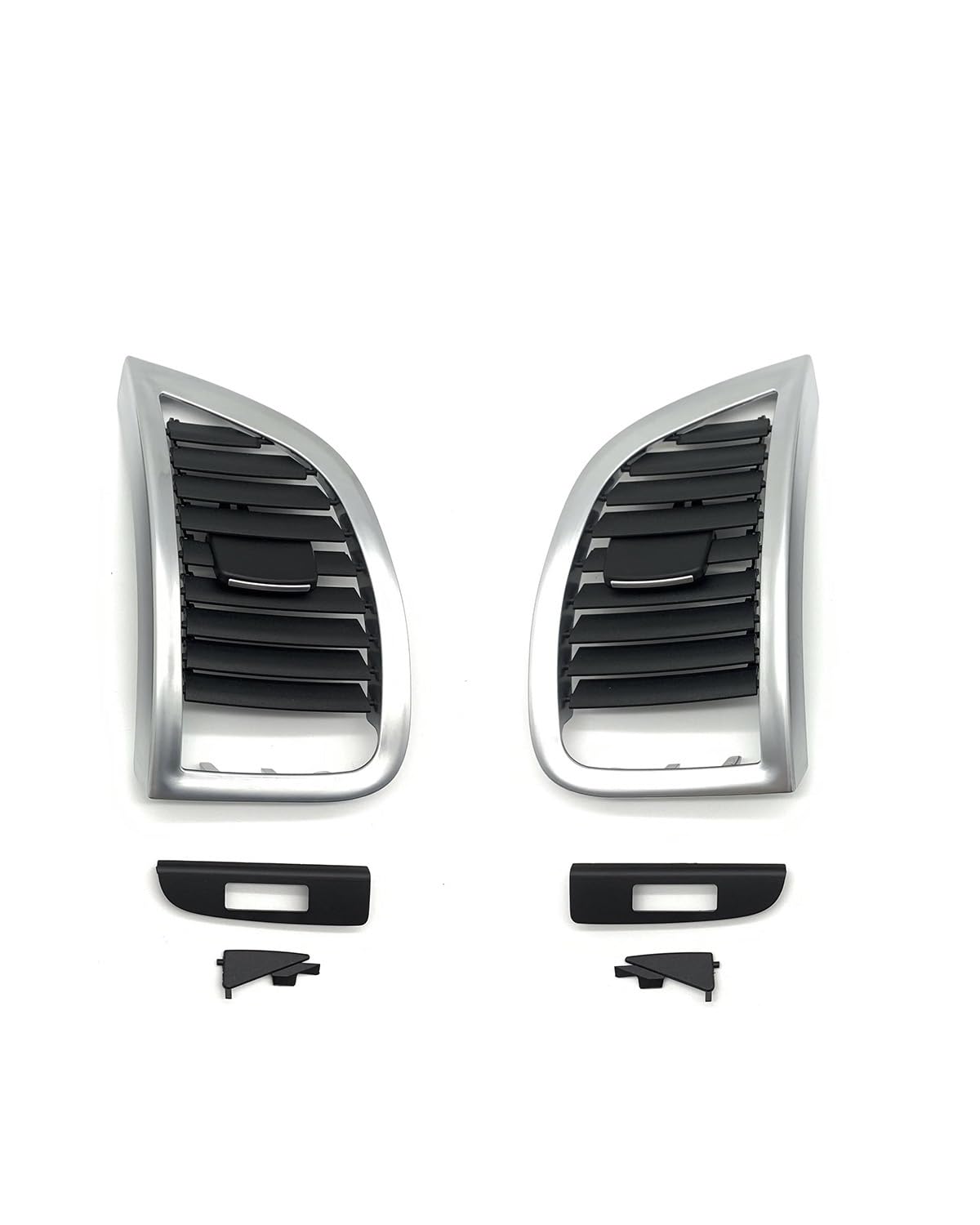 Grille Vent Klimaanlage Für Q7 2006-2015 Armaturenbrett AC Air Vent Grille Abdeckung Panel Auto Innen Armaturenbrett Seite Outlet Kanal Klimaanlage Grill Trim Auto A C Entlüftung(2 x Left-Right) von SHUGWA