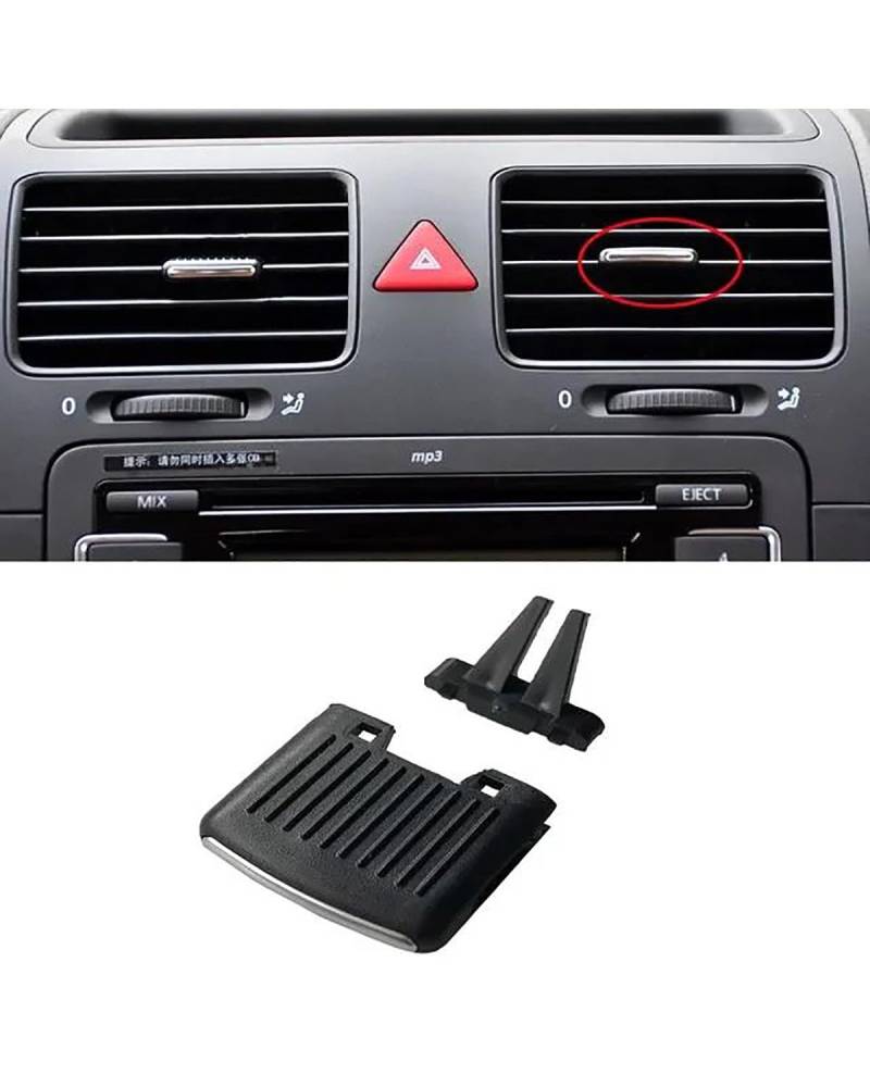 Grille Vent Klimaanlage Für Sagitar Für Jetta MK5 Für Golf Für 5 Für GTI Auto-Styling Auto Front Dash AC Air Vent Outlet Silde Einstellclip Grill Pick Auto A C Entlüftung(Centra Right 1pc) von SHUGWA