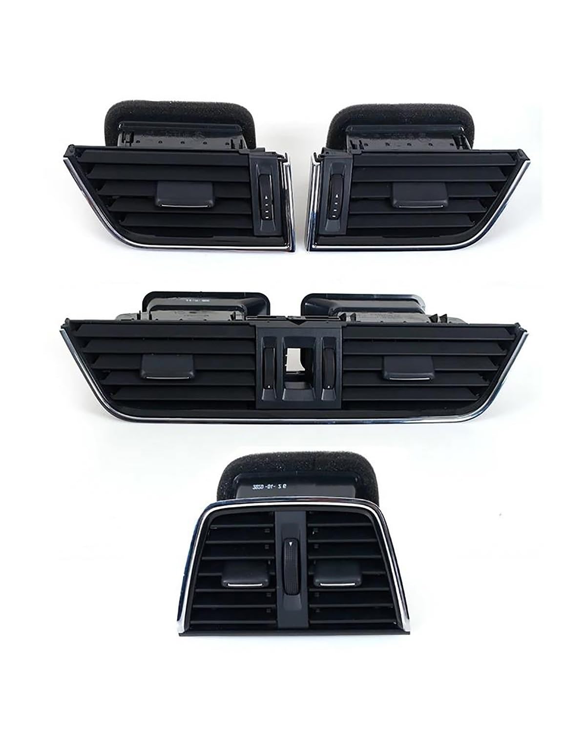 Grille Vent Klimaanlage Für Skoda Für Octavia 2015 2016 2017 2018 2019 2020 2021 2022 Dashboard Links Rechts Zentrale Hinten Air Outlet Vent Auto A C Entlüftung(4 PCS) von SHUGWA