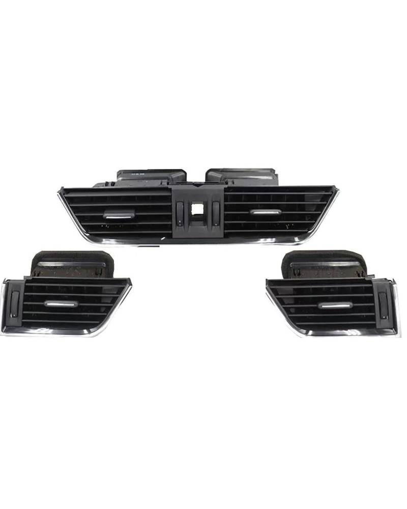 Grille Vent Klimaanlage Für Skoda Für Octavia 3 Für A7 5E MK3 2015 2016 2017 2018 2019 2020 2021 Auto Vorne Hinten Dashboard Air Vent AC Vent Grille Montage Auto Klimaanlage Vent(3 PCS) von SHUGWA