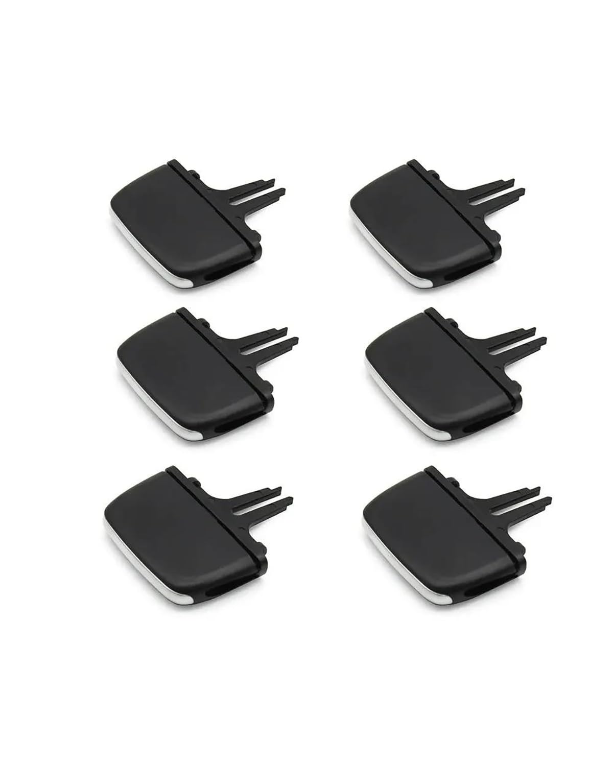 Grille Vent Klimaanlage Für XC90 Für V90 Für S90 2015-2024 Auto Klimaanlage Vent Clip Kit Vorne Hinten AC Vent Grille Outlet Tab Clip Slider Auto Klimaanlage Vent(6PCS) von SHUGWA