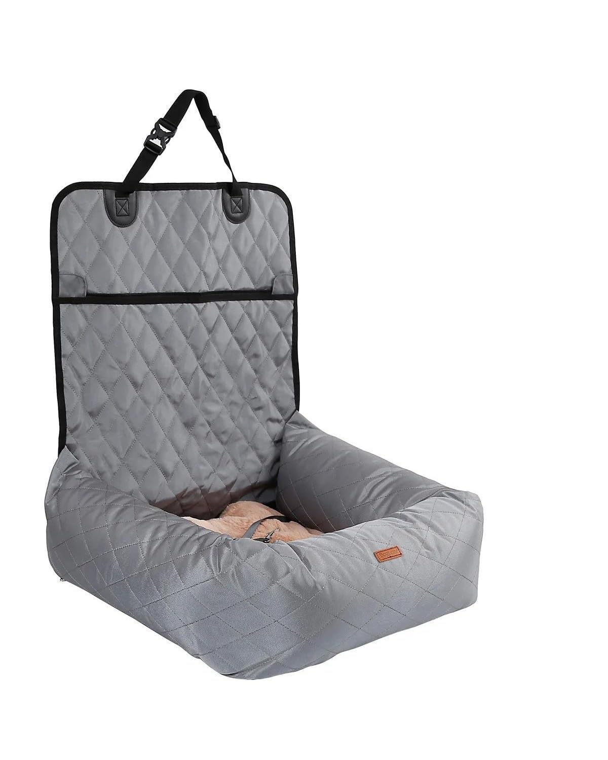 Hundesitz Auto Auto Für Sitz Bett Auto Zubehör Reise Hund Auto Für Sitz Für Hunde Vorne Hinten Für Sitz Indoor Auto Verwenden Pet Auto Träger Bett Hund Verstellbarer Hundeautositz(Gray) von SHUGWA