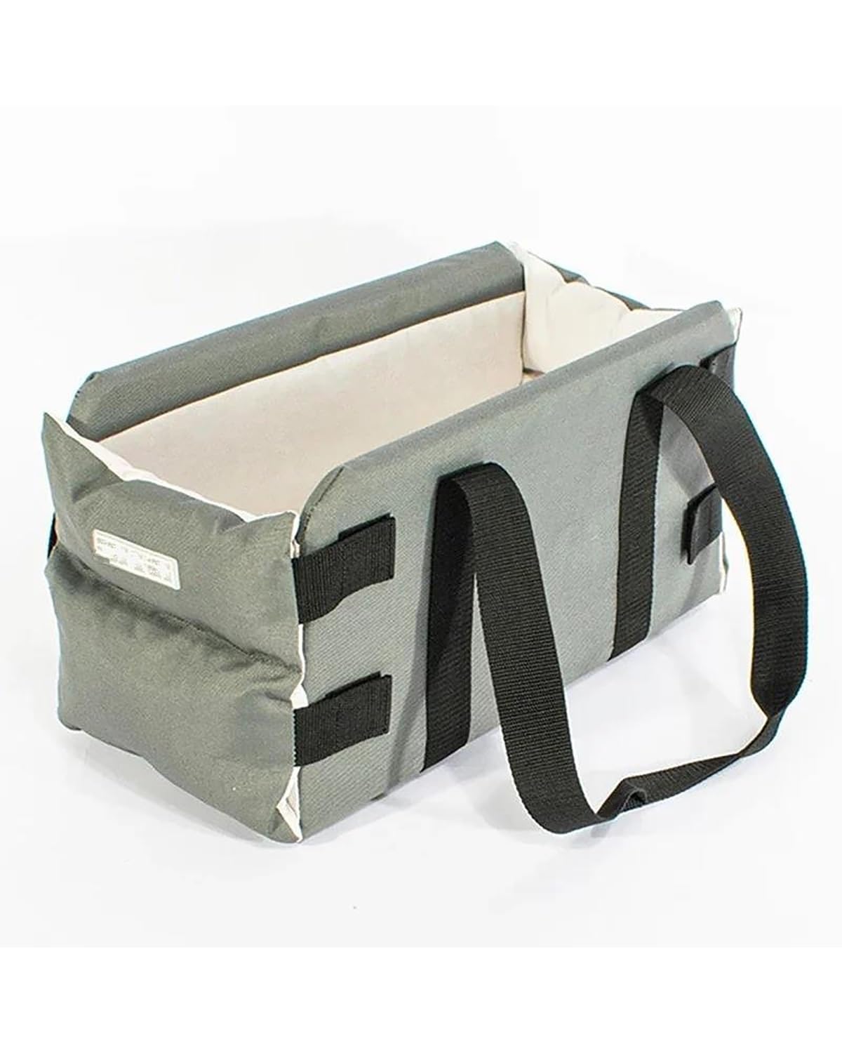 Hundesitz Auto Auto Matte Hundehütte Auto Für Sitz Tragbare Zentrale Steuerung Armlehne Box Haustier Hund Träger Für Sitz Pet Liefert Für Sitz Bett Pad Verstellbarer Hundeautositz(02Grey) von SHUGWA