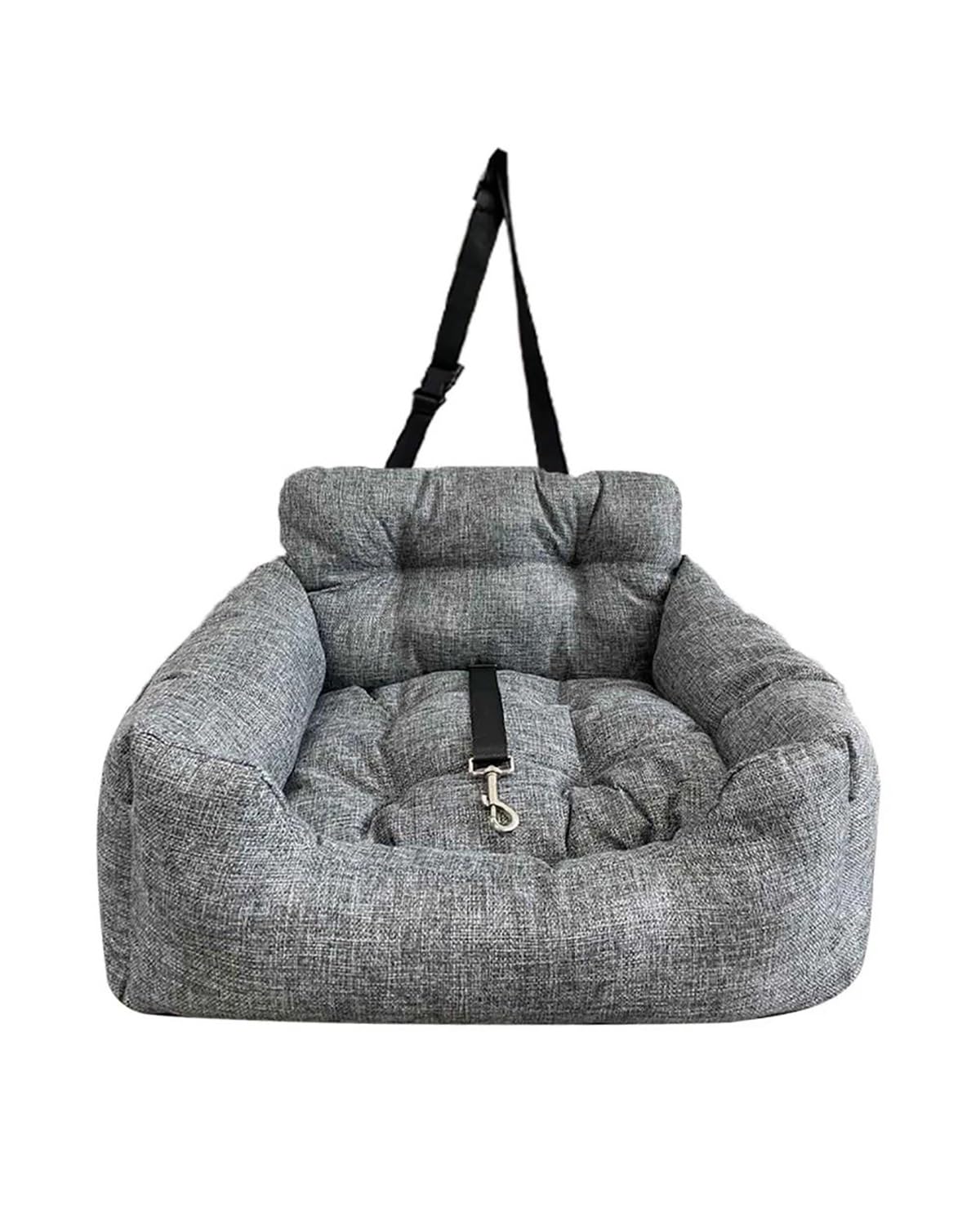 Hundesitz Auto Für Auto Und Zuhause Hundeauto Für Sitzgurt Auto-Booster Für Sitz Für Kleine Mittelgroße Hunde Oder Katzen Universelles Bequemes Hundebett Verstellbarer Hundeautositz(Single Seat) von SHUGWA